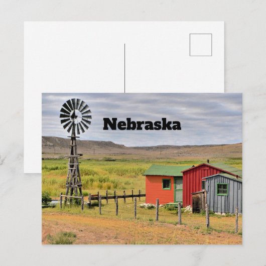 Nebraska Postcard Postkarte (Vorne/Hinten)