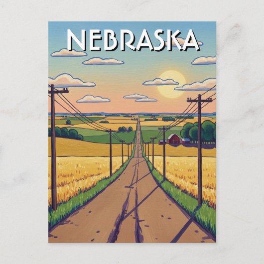  Nebraska Postcard Postkarte (Vorderseite)