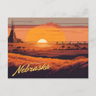 Nebraska Postkarte