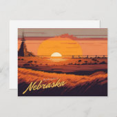 Nebraska Postkarte (Vorne/Hinten)