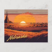 Nebraska Postkarte (Vorderseite)