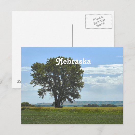 Nebraska Postkarte (Vorne/Hinten)