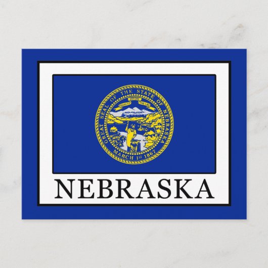Nebraska Postkarte (Vorderseite)