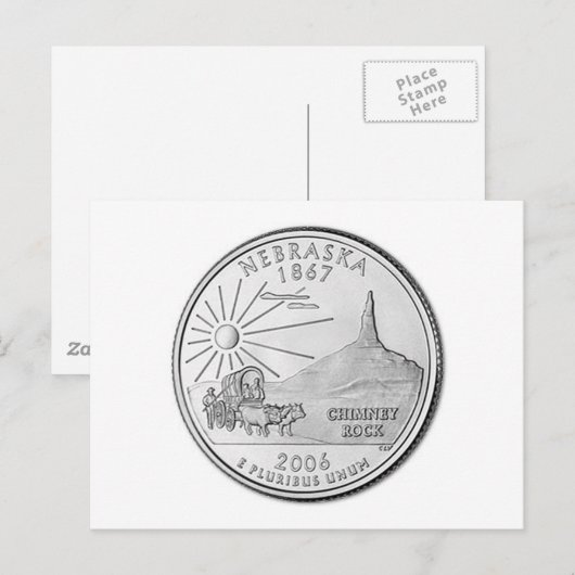 Nebraska Postkarte (Vorne/Hinten)