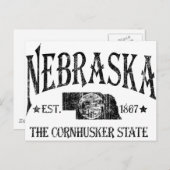 Nebraska Postkarte (Vorne/Hinten)