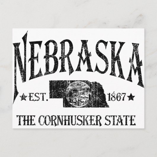 Nebraska Postkarte (Vorderseite)