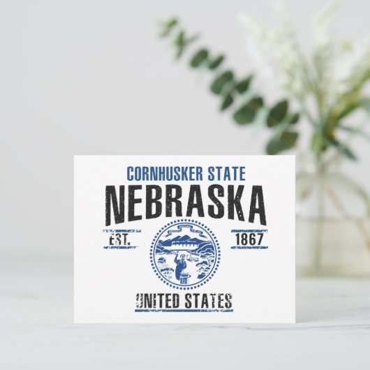 Nebraska Postkarte (Stehend Vorderseite)