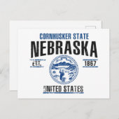 Nebraska Postkarte (Vorne/Hinten)