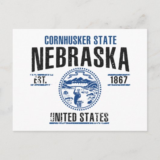 Nebraska Postkarte (Vorderseite)