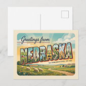 Nebraska Postkarte (Vorne/Hinten)