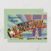 Nebraska Postkarte (Vorne/Hinten)