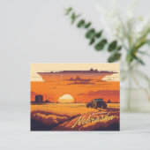 Nebraska Postkarte (Stehend Vorderseite)