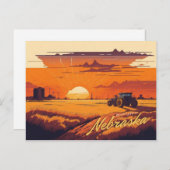 Nebraska Postkarte (Vorne/Hinten)