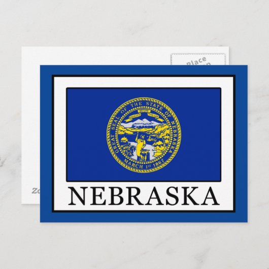Nebraska Postkarte (Vorne/Hinten)
