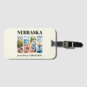 Nebraska - Prairie Breeze & Lakeside Shade Gepäckanhänger (Vorderseite (Horizontal))