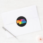 Nebraska Pride. Runder Aufkleber (Umschlag)