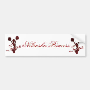 Nebraska-Prinzessin Autoaufkleber