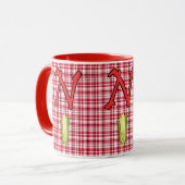 Nebraska Red 15 oz Ringer Tasse (Vorderseite Links)
