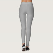 Nebraska Red Lettering Gray Leggings (Rückseite)
