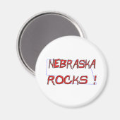 Nebraska ROCKS Magnet (Vorderseite/Rückseite)