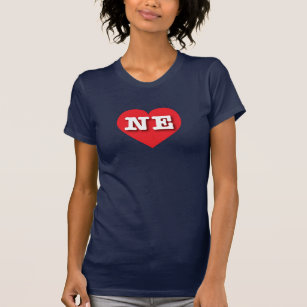 Nebraska Rotes Herz - I Liebe NE T-Shirt