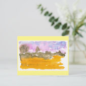 Nebraska Sandhills Watercolor Postkarte (Stehend Vorderseite)