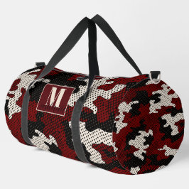 Nebraska Scarlet & Cream Cornfield Camo  Duffle Bag