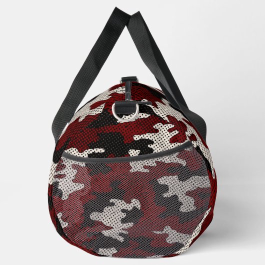 Nebraska Scarlet & Cream Cornfield Camo  Duffle Bag (Rechts)