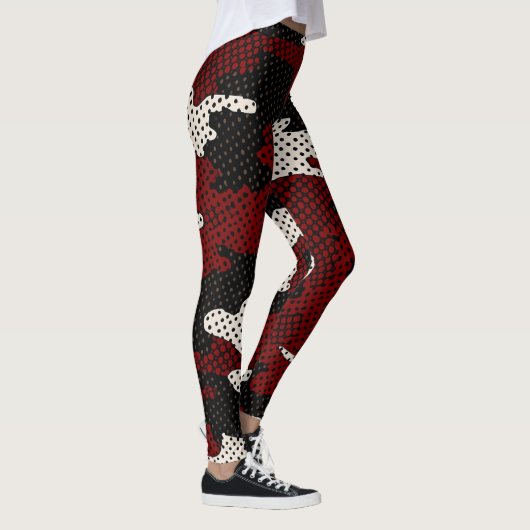 Nebraska Scarlet & Cream Cornfield Camo Leggings (Rechts)