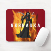 Nebraska-Sensenmann Mousepad (Mit Mouse)