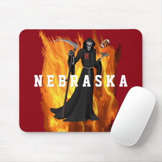 Nebraska-Sensenmann Mousepad (Mit Mouse)