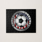 Nebraska Staat Generation X American Soccer. Puzzle (Horizontal)