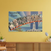 Nebraska (Staat Hauptstadt/Blume) Leinwanddruck (Insitu (Wohnzimmer))