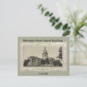 Nebraska Staat Hauptstadt Gebäude Postkarte (Stehend Vorderseite)