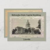 Nebraska Staat Hauptstadt Gebäude Postkarte (Vorne/Hinten)