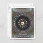 Nebraska Staat Hauptstadt Postkarte (Vorne/Hinten)