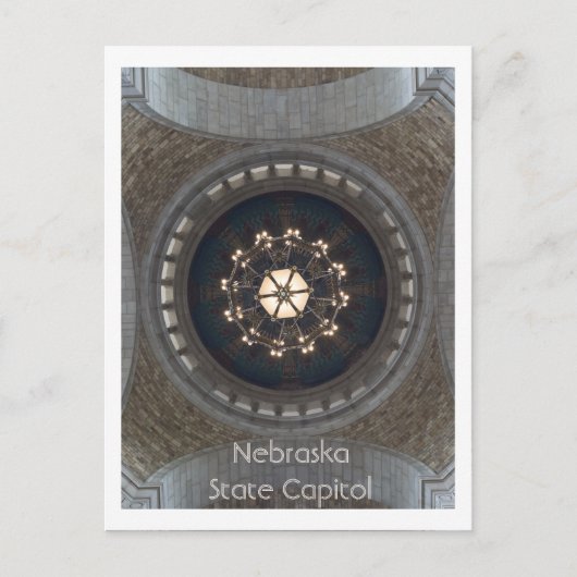 Nebraska Staat Hauptstadt Postkarte (Vorderseite)
