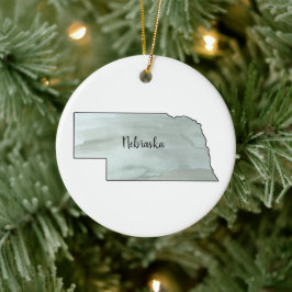 Nebraska Staat Illustration Keramik Ornament