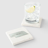 Nebraska Staat Illustration Steinuntersetzer (Seitenansicht)