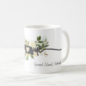 Nebraska Staat Personalisiert Ihre Zuhause City Ru Kaffeetasse (VorderseiteRechts)