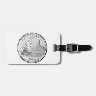 Nebraska Staat Quarter Gepäckanhänger