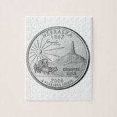 Nebraska Staat Quarter Puzzle (Vertikal)