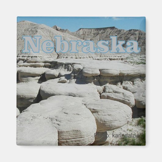 Nebraska Staat Travel Souvenir Kühlschrankmagnet (Vorne)