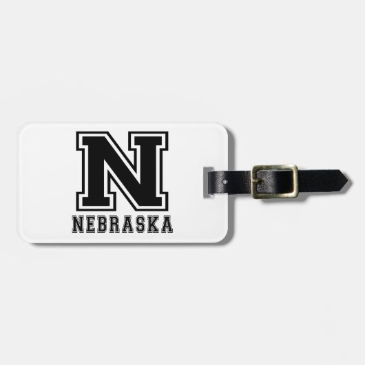 Nebraska-Staats-Entwürfe Gepäckanhänger (Vorderseite horizontal)
