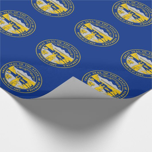 Nebraska Staatsflagge Geschenkpapier (Ecke)