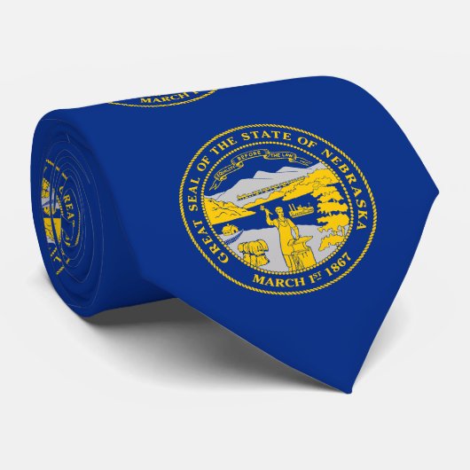 Nebraska Staatsflagge Krawatte (Gerollt)
