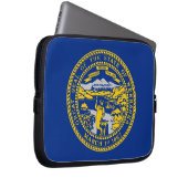Nebraska-Staatsflagge Laptopschutzhülle (Vorne Rechts)