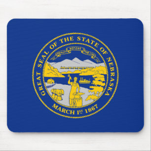 Nebraska Staatsflagge Mousepad