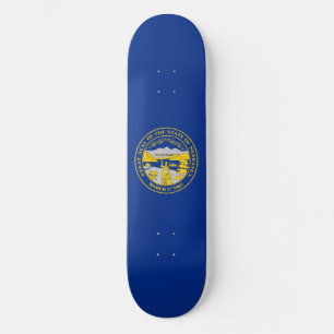 Nebraska Staatsflagge Skateboard