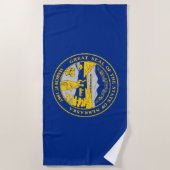 Nebraska Staatsflagge Strandtuch (Vorderseite)